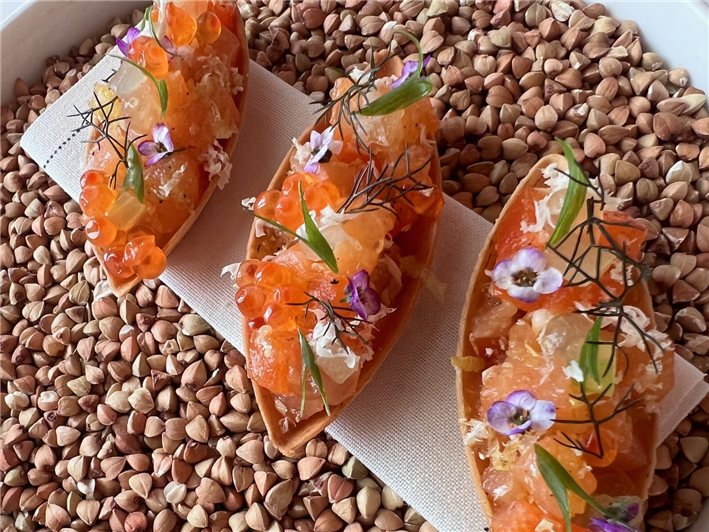 sea trout canape